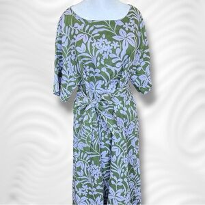 Voyager by Mersea 100% Linen Tie Dress Size Large